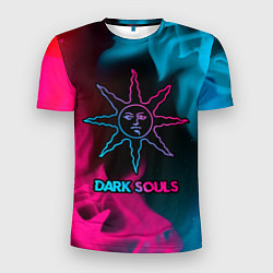 Футболка спортивная мужская Dark Souls - neon gradient, цвет: 3D-принт