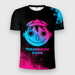 Футболка спортивная мужская Tomodachi Game - neon gradient, цвет: 3D-принт