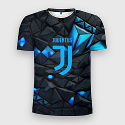 Футболка спортивная мужская Blue logo Juventus, цвет: 3D-принт