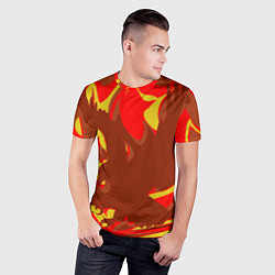 Футболка спортивная мужская Огненный сокол, цвет: 3D-принт — фото 2