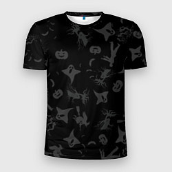 Мужская спорт-футболка Хэллоуин тематика