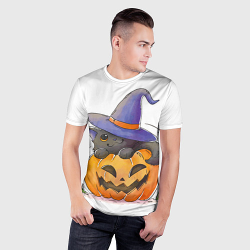 Мужская спорт-футболка ХэллоуиН для праздника / 3D-принт – фото 3