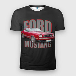 Футболка спортивная мужская Автомашина Ford Mustang, цвет: 3D-принт