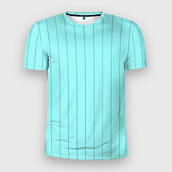 Мужская спорт-футболка Небесно-голубой полосатый