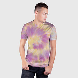 Футболка спортивная мужская Tie-Dye дизайн, цвет: 3D-принт — фото 2