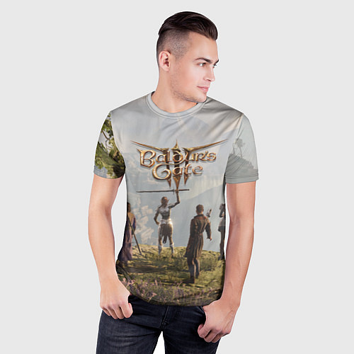 Мужская спорт-футболка Отряд Врат Балдура / 3D-принт – фото 3