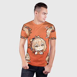 Футболка спортивная мужская Chibi Yoimiya Genshin Impact, цвет: 3D-принт — фото 2