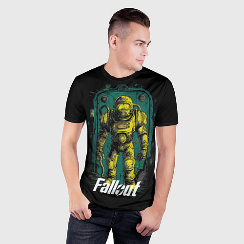 Мужская спорт-футболка Fallout poster style / 3D-принт – фото 3