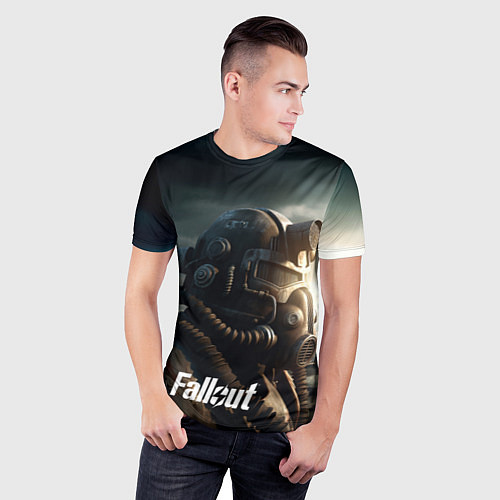 Мужская спорт-футболка Fallout man game / 3D-принт – фото 3