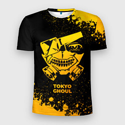 Футболка спортивная мужская Tokyo Ghoul - gold gradient, цвет: 3D-принт