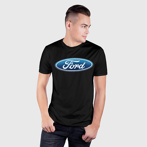 Мужская спорт-футболка Ford sport auto / 3D-принт – фото 3