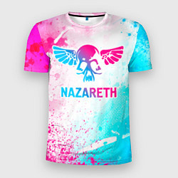 Футболка спортивная мужская Nazareth neon gradient style, цвет: 3D-принт