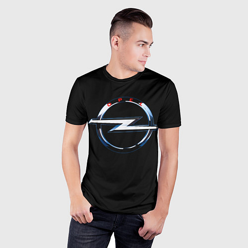 Мужская спорт-футболка Opel sport auto trend / 3D-принт – фото 3