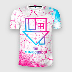 Футболка спортивная мужская The Neighbourhood neon gradient style, цвет: 3D-принт