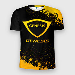 Футболка спортивная мужская Genesis - gold gradient, цвет: 3D-принт