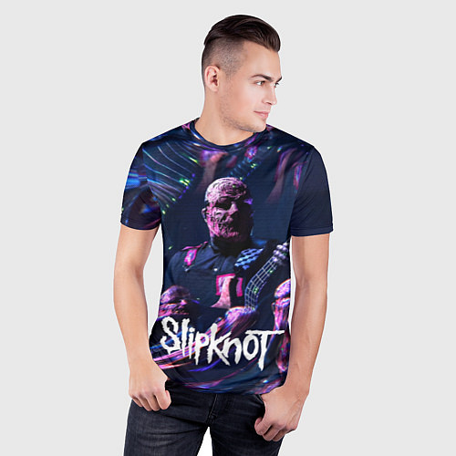 Мужская спорт-футболка Slipknot: guitar / 3D-принт – фото 3