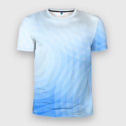 Мужская спорт-футболка Абстракция с голубыми кругами