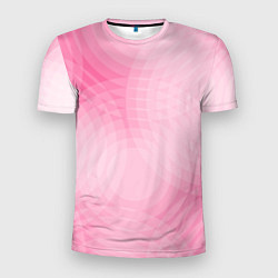 Мужская спорт-футболка Абстракция с розовыми кругами