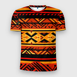 Футболка спортивная мужская Узор в этническом стиле масаев, цвет: 3D-принт