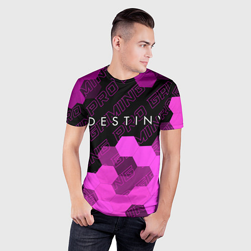 Мужская спорт-футболка Destiny pro gaming посередине / 3D-принт – фото 3