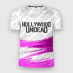 Футболка спортивная мужская Hollywood Undead rock legends посередине, цвет: 3D-принт