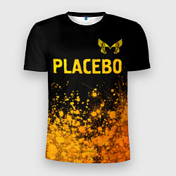 Футболка спортивная мужская Placebo - gold gradient посередине, цвет: 3D-принт