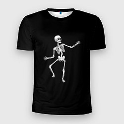 Футболка спортивная мужская Скелет disco, цвет: 3D-принт