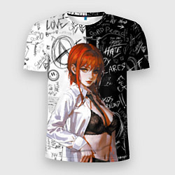 Футболка спортивная мужская Makima - Chainsaw man, цвет: 3D-принт