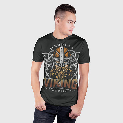 Мужская спорт-футболка Викинг - воин / 3D-принт – фото 3