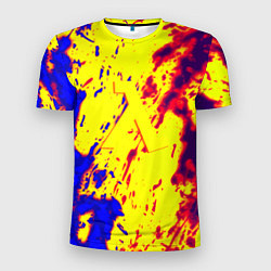 Футболка спортивная мужская Half life toxic yellow fire, цвет: 3D-принт