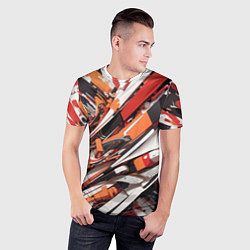 Футболка спортивная мужская Абстракционная иллюстрация, цвет: 3D-принт — фото 2