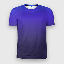 Мужская спорт-футболка Градиент фиолетово голубой