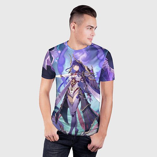 Мужская спорт-футболка Genshin Impact Ei / 3D-принт – фото 3