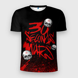 Футболка спортивная мужская Thirty seconds to mars skulls, цвет: 3D-принт