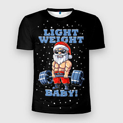 Футболка спортивная мужская Santa Claus - light weight baby, цвет: 3D-принт