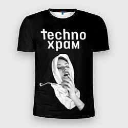 Футболка спортивная мужская Techno храм страсть, цвет: 3D-принт