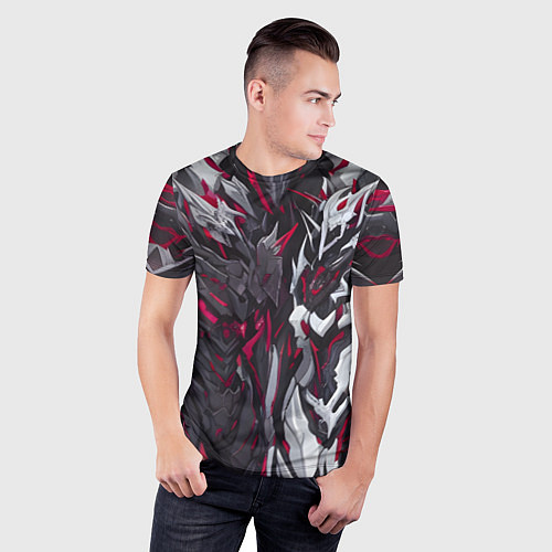 Мужская спорт-футболка Адская броня / 3D-принт – фото 3