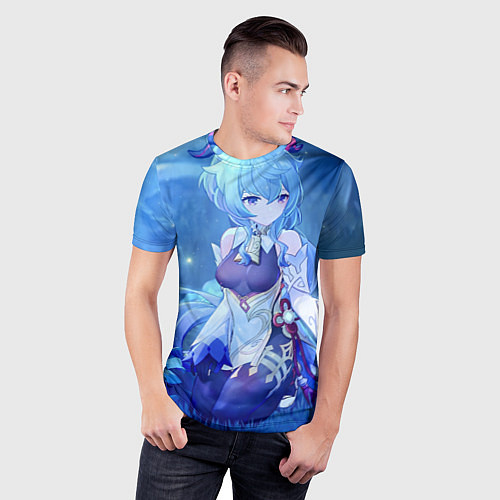 Мужская спорт-футболка Genshin Impact Гань Yu / 3D-принт – фото 3