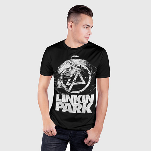 Мужская спорт-футболка Linkin Park рэп-метал / 3D-принт – фото 3