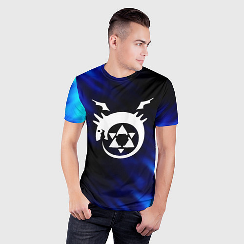Мужская спорт-футболка Fullmetal Alchemist soul / 3D-принт – фото 3