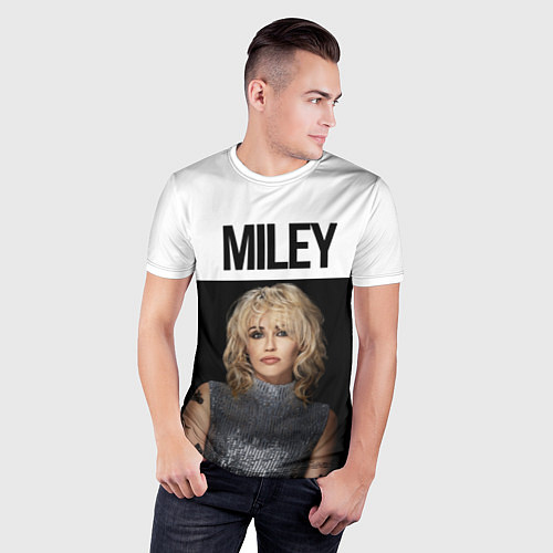 Мужская спорт-футболка Miley Cyrus / 3D-принт – фото 3