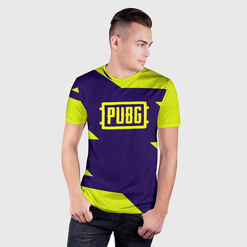 Мужская спорт-футболка PUBG geomatry cybersport / 3D-принт – фото 3