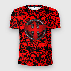 Футболка спортивная мужская Thirty Seconds to Mars skull pattern, цвет: 3D-принт