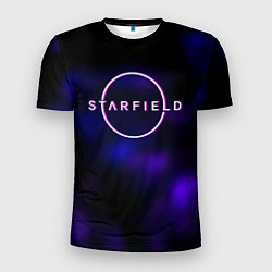 Футболка спортивная мужская Starfield тёмное небо из игры, цвет: 3D-принт