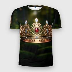 Футболка спортивная мужская Королевская корона узорная, цвет: 3D-принт