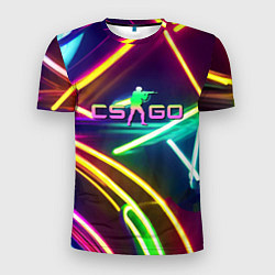 Футболка спортивная мужская Counter Strike - neon glow, цвет: 3D-принт