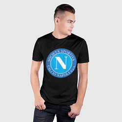 Футболка спортивная мужская Napoli fc, цвет: 3D-принт — фото 2