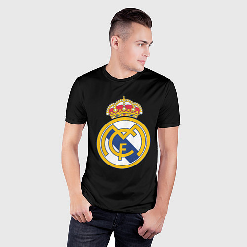 Мужская спорт-футболка Real madrid fc club / 3D-принт – фото 3