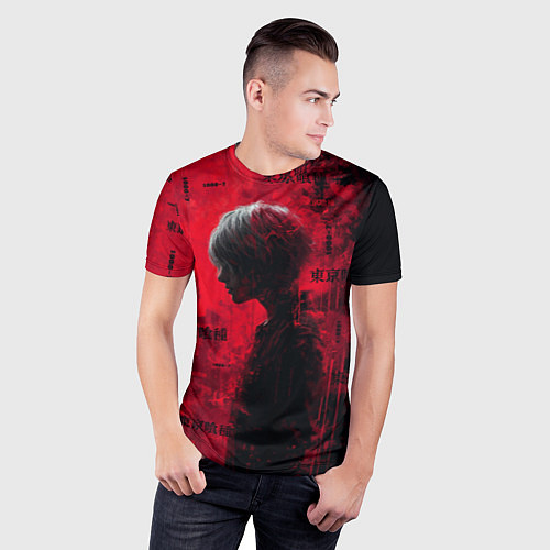 Мужская спорт-футболка Kaneki Ken - Tokyo Ghoul / 3D-принт – фото 3