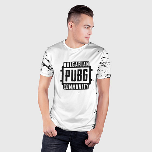 Мужская спорт-футболка Pubg текстура game / 3D-принт – фото 3